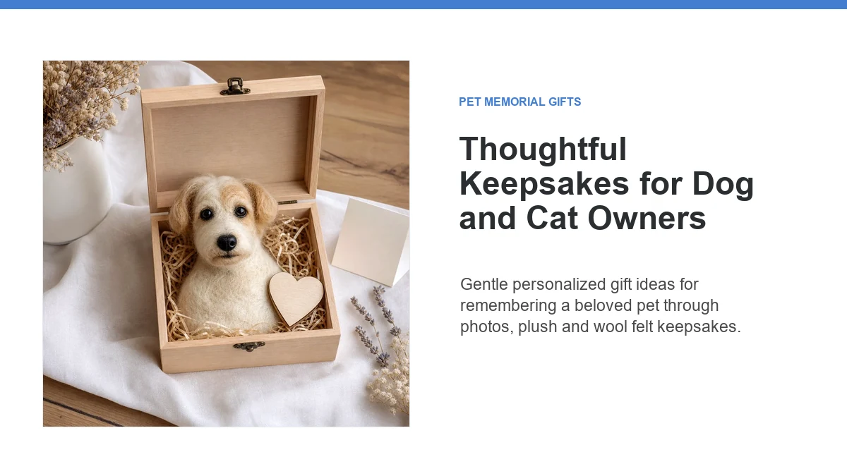Pet memorial gifts and custom keepsakes for dog and cat owners