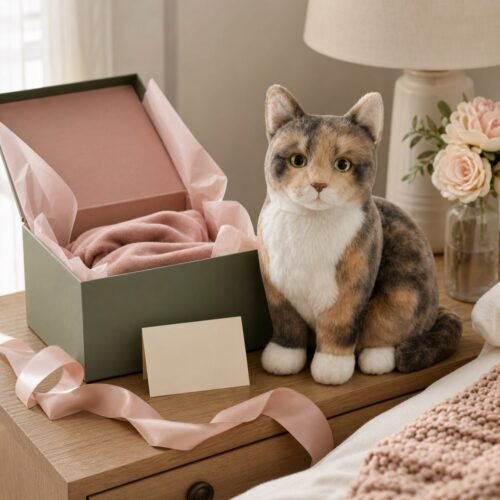 Custom Cat Memorial Plush Gift Box Product Image