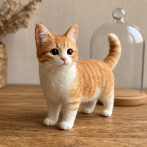 Custom Needle Felted Mini Pet Sculpture Product Image