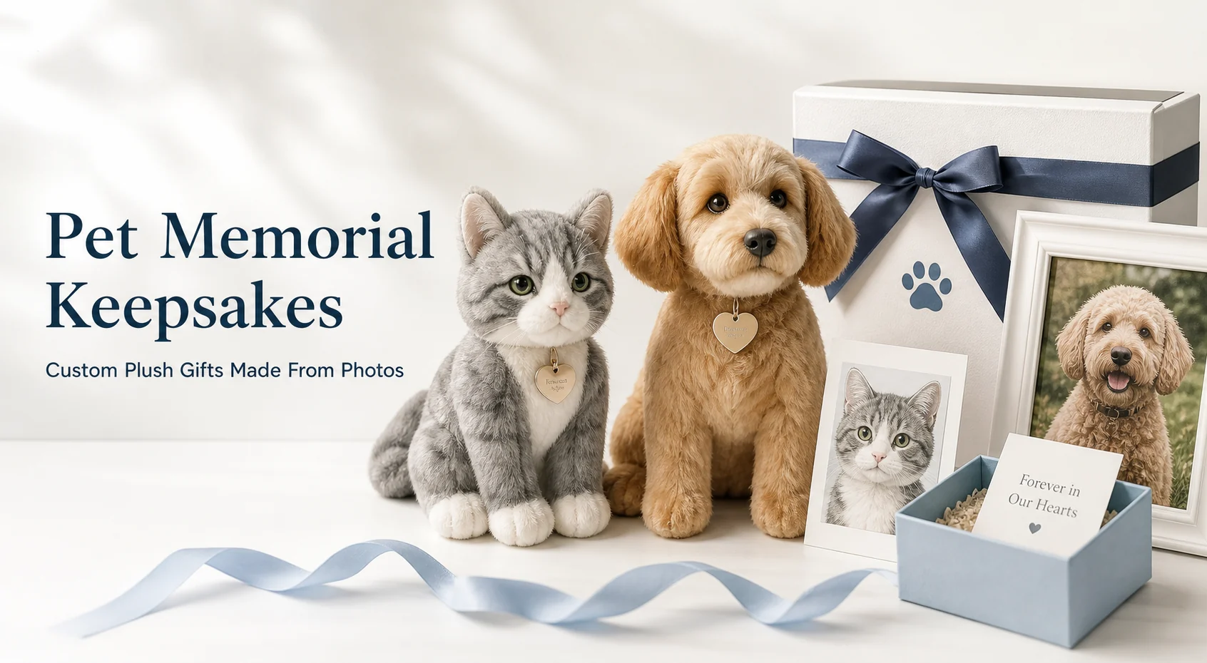 Pet memorial custom plush keepsake gift promo poster